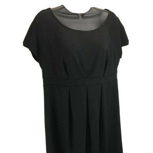 Liz Lange Maternity Dress L Black Shift Empire